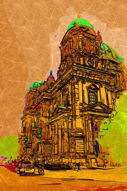 Berlin Katedrali. Berlinli Dom. Berlin, Almanya