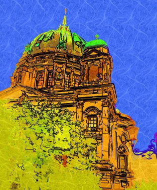 Berlin Katedrali. Berlinli Dom. Berlin, Almanya