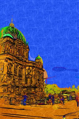 Berlin Katedrali. Berlinli Dom. Berlin, Almanya