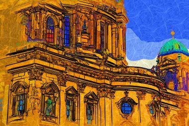 Berlin Katedrali. Berlinli Dom. Berlin, Almanya