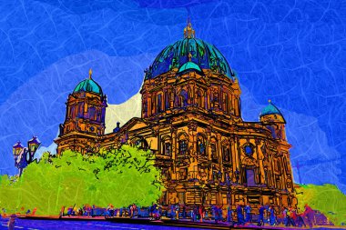 Berlin Katedrali. Berlinli Dom. Berlin, Almanya