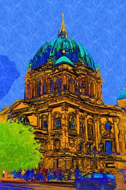 Berlin Katedrali. Berlinli Dom. Berlin, Almanya