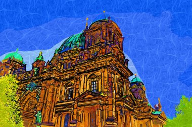 Berlin Katedrali. Berlinli Dom. Berlin, Almanya