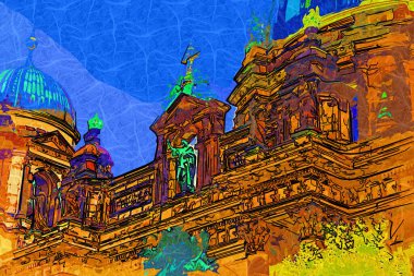 Berlin Katedrali. Berlinli Dom. Berlin, Almanya