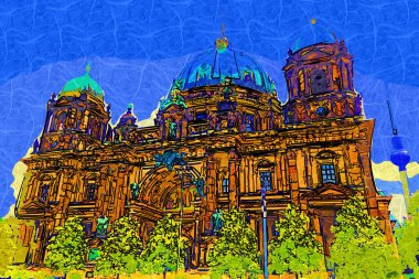 Berlin Katedrali. Berlinli Dom. Berlin, Almanya