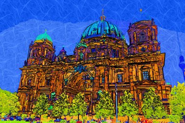 Berlin Katedrali. Berlinli Dom. Berlin, Almanya