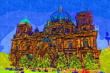 Berlin Katedrali. Berlinli Dom. Berlin, Almanya