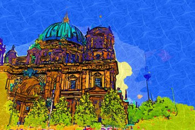 Berlin Katedrali. Berlinli Dom. Berlin, Almanya