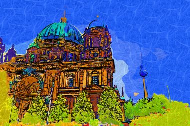 Berlin Katedrali. Berlinli Dom. Berlin, Almanya