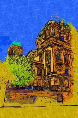 Berlin Katedrali. Berlinli Dom. Berlin, Almanya