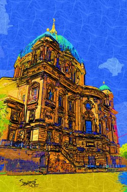 Berlin Katedrali. Berlinli Dom. Berlin, Almanya