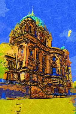 Berlin Katedrali. Berlinli Dom. Berlin, Almanya