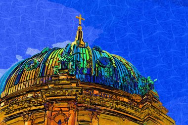 Berlin Katedrali. Berlinli Dom. Berlin, Almanya