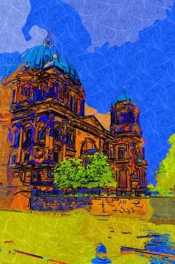 Berlin Katedrali. Berlinli Dom. Berlin, Almanya