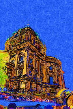 Berlin Katedrali. Berlinli Dom. Berlin, Almanya