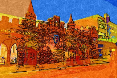 Belin 'deki Oberbaum Köprüsü - Almanya fotoğraf klasiği