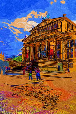 Berlin konut ön cephesi - ev dış eski antika antika