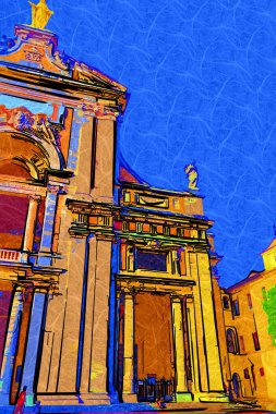 Assisi yakınlarındaki Santa Maria degli Angeli Bazilikası 'na bakın.