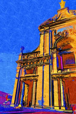 Assisi yakınlarındaki Santa Maria degli Angeli Bazilikası 'na bakın.