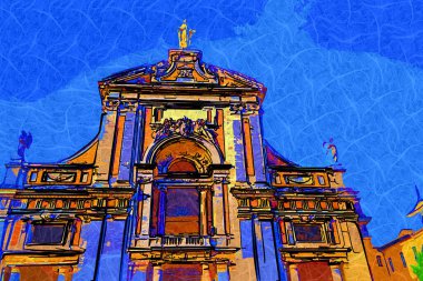 Assisi yakınlarındaki Santa Maria degli Angeli Bazilikası 'na bakın.