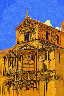 Pisa Piazza Miracoli İtalya Kulesi Kilisesi