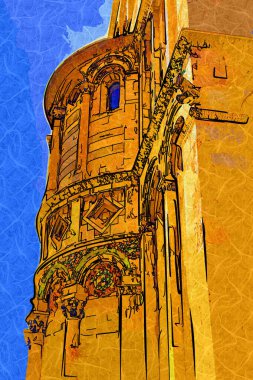 Pisa Piazza Miracoli İtalya Kulesi Kilisesi