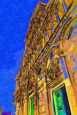 Pisa Piazza Miracoli İtalya Kulesi Kilisesi