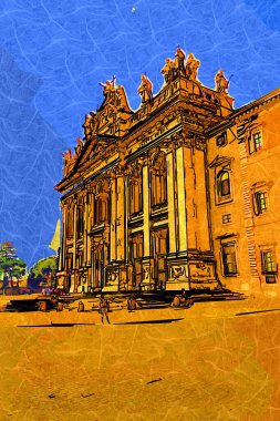 Roma Laterano 'daki Basilica di San Giovanni Papa' nın resmi kutsal yeri. Roma, İtalya