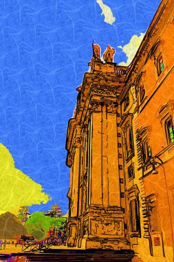 Roma Laterano 'daki Basilica di San Giovanni Papa' nın resmi kutsal yeri. Roma, İtalya