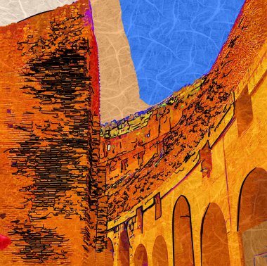 Büyük antika Colosseum Sanat Fotoğrafçılığı Kolezyumu