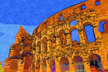 Büyük antika Colosseum Sanat Fotoğrafçılığı Kolezyumu