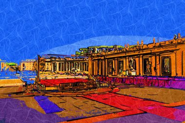 Vatikan Sanat Fotoğrafçılığı Roma İtalya Görünümü