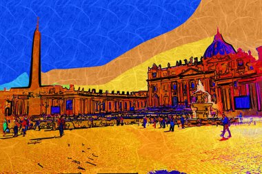 Vatikan Sanat Fotoğrafçılığı Roma İtalya Görünümü