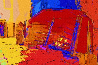 Eski mutfak sanat fotoğrafçılığı Londra