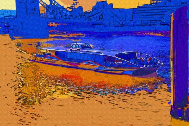 Londra silueti Tower Köprüsü, Londra