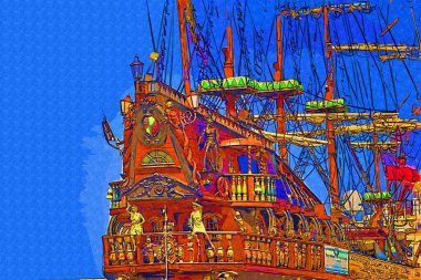 Liman fotoğrafçılığında Gdynia korsan gemisi