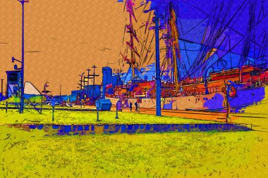 Liman fotoğrafçılığında Gdynia Yelkenli Fırkateyni