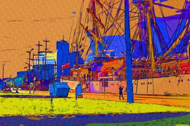 Liman fotoğrafçılığında Gdynia Yelkenli Fırkateyni