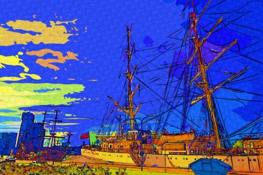 Liman fotoğrafçılığında Gdynia Yelkenli Fırkateyni