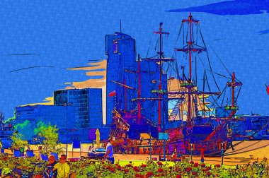 Liman fotoğrafçılığında Gdynia Yelkenli Fırkateyni