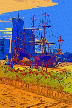 Liman fotoğrafçılığında Gdynia Yelkenli Fırkateyni