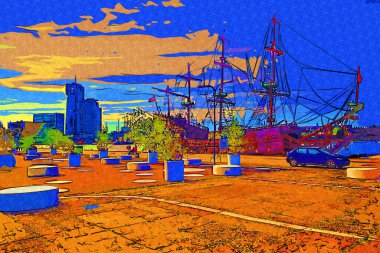 Liman fotoğrafçılığında Gdynia Yelkenli Fırkateyni