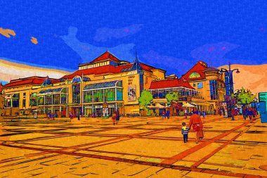 Sopot 'un güzel mimarisi, Polonya