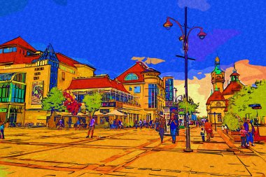 Sopot 'un güzel mimarisi, Polonya