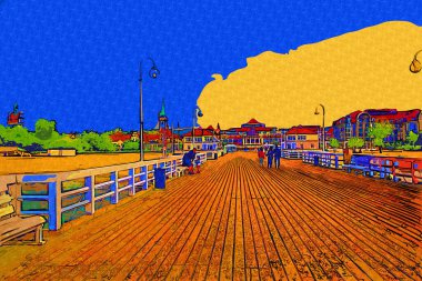 Sopot İskelesi, Molo w Sopocie, Gdynia Polonya