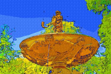 Prag 'daki muhteşem Barok Wallenstein Sarayı ve Fransız bahçesi, bugün Çek Cumhuriyeti Senatosu