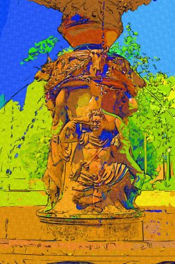 Prag 'daki muhteşem Barok Wallenstein Sarayı ve Fransız bahçesi, bugün Çek Cumhuriyeti Senatosu