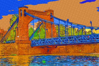 Wroclaw 'daki Grunwald Köprüsü, Polonya antika.