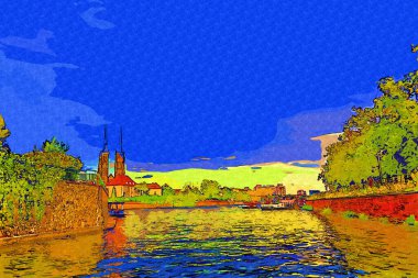 Wroclaw, Polonya 'nın en çok Tumski' sine Aşıklar, Katedral veya Yeşil Köprü de denir. Meşhur Polonyalı turizm merkezi