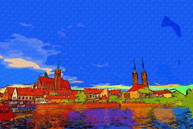 Wroclaw, Polonya 'nın en çok Tumski' sine Aşıklar, Katedral veya Yeşil Köprü de denir. Meşhur Polonyalı turizm merkezi